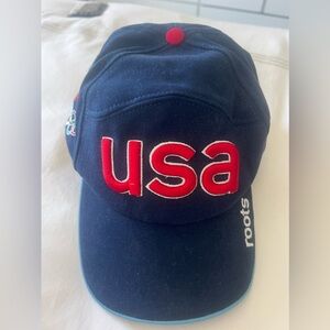 Roots USA 2002 Olympics Winter Games Salt Lake City Denim Official Team Cap